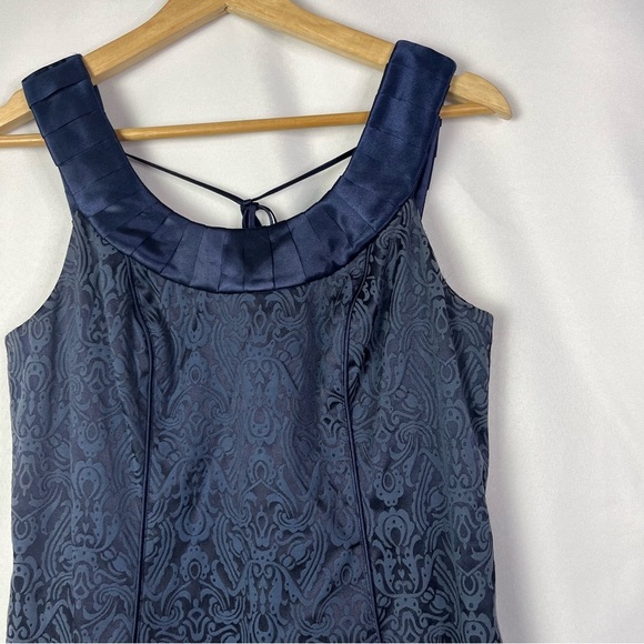 Lyndia Procanik Blue Paisley Sleeveless Sheath Dress 10 - Picture 3 of 5